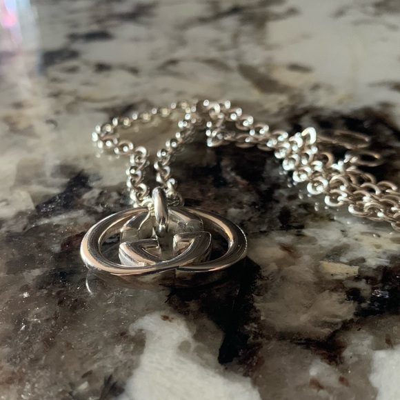 GUCCI Vintage Interlocking GG Necklace, Approx. 19" - Picture 7 of 13